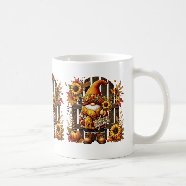 Autumn Gnome Coffee Mug (Right)