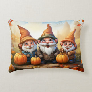 Autumn Gnome Throw Accent Pillow