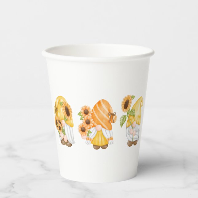 Autumn Gnomes Paper Cups (Front)