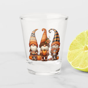 Autumn Gnomes Shot Glass