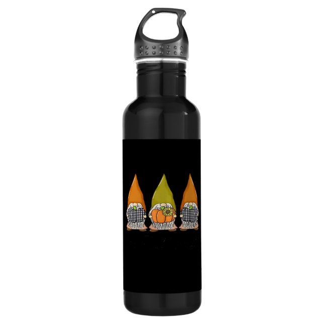 Autumn Gnomes With Pumpkins It’s Fall Y’all Hallow 710 Ml Water Bottle (Front)