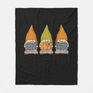 Autumn Gnomes With Pumpkins It’s Fall Y’all Hallow Fleece Blanket