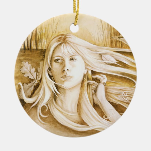 "Autumn" Goddess Ornament / Pendant (Front)