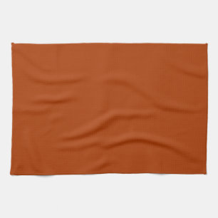 Autumn Gold Deep Rust Orange Colour Only Kitchen Towel