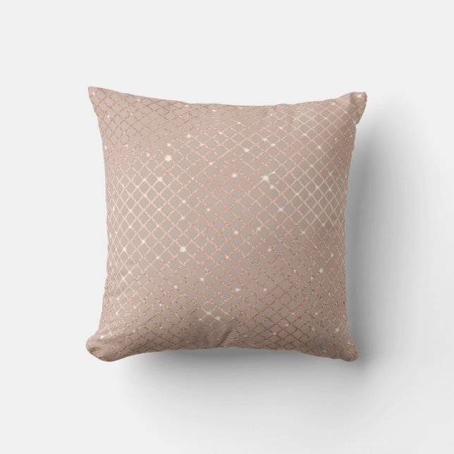 Autumn Gold Leaves: Floral Pattern Throw Pillow (Front)