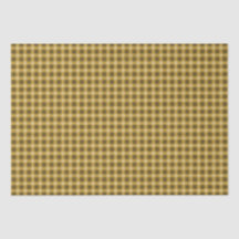 Autumn Golden Brown Gingham 