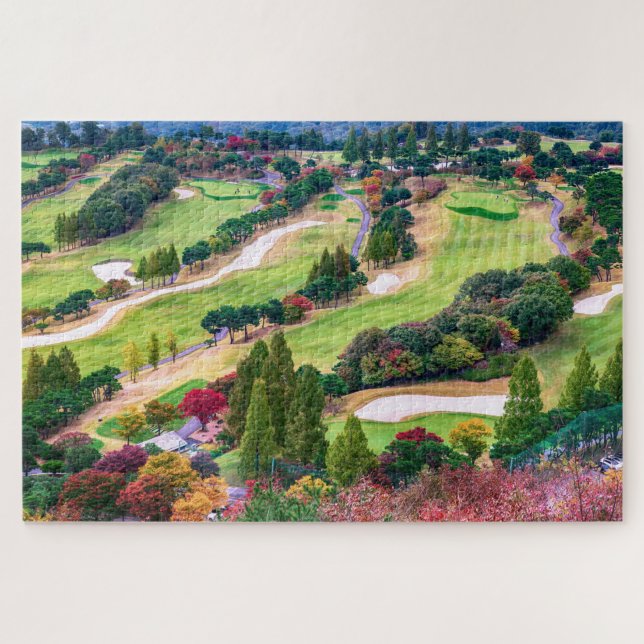 Autumn Golf Course Photo No  Border Jigsaw Puzzle (Horizontal)