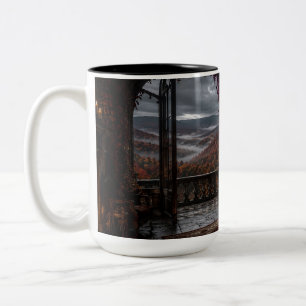 Autumn Gothic Canopy Bedroom Black Mug