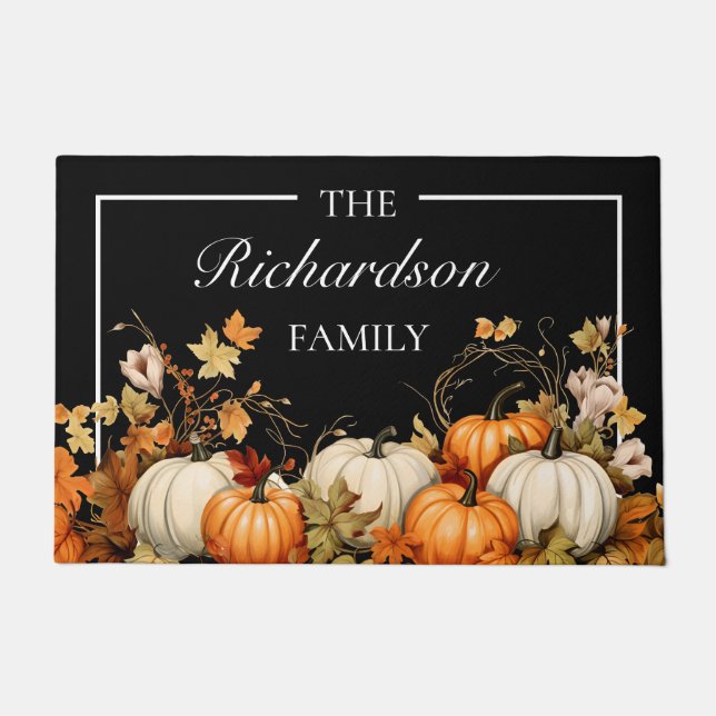 Autumn Grace Personalized  Doormat (Front)