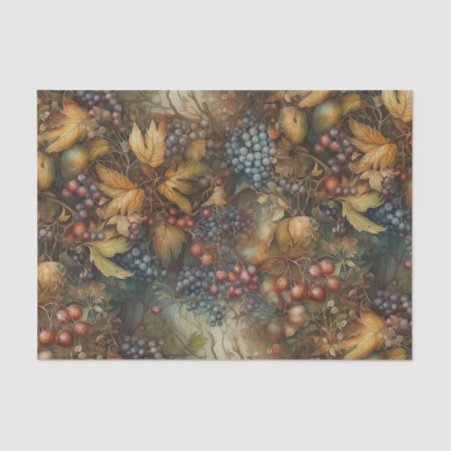 Autumn Grapes Tissue Paper (Front)