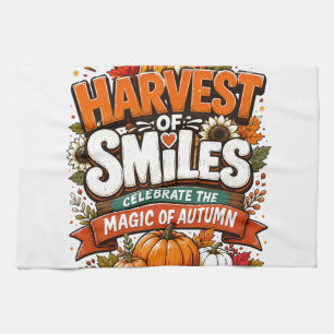 Autumn Graphic Tee   Thanksgiving Shirt   Cozy Fal Kitchen Towel