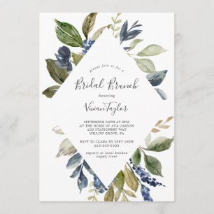 Autumn Greenery Bridal Brunch Invitation