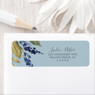 Autumn Greenery   Slate Return Address Label