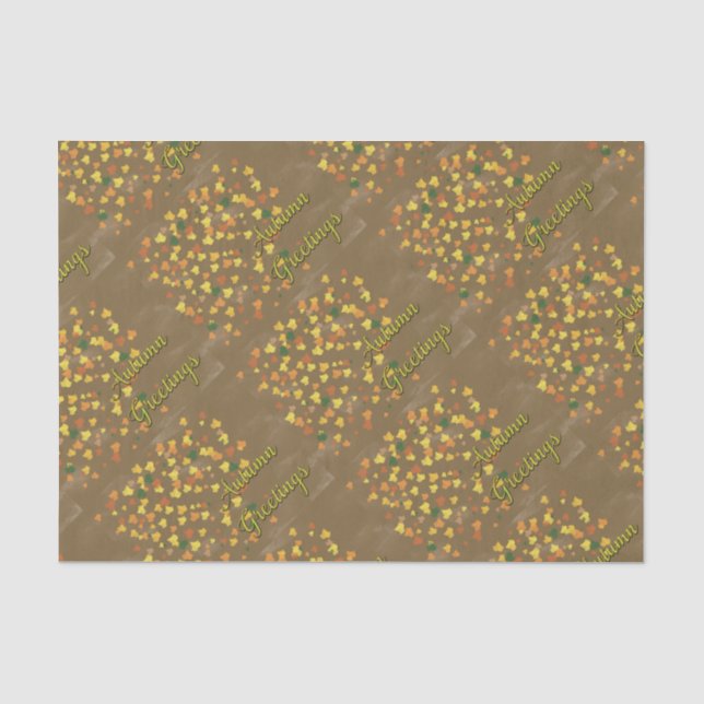 Autumn Greetings Tissue Paper (Front)