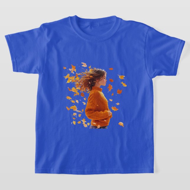 Autumn gril T-Shirt (Laydown)