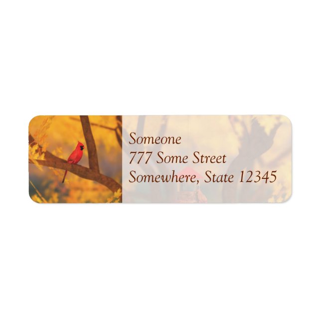 Autumn Guardian Address Labels (Front)