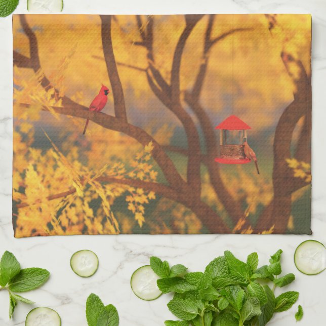 Autumn Guardian Kitchen Towel (Folded)