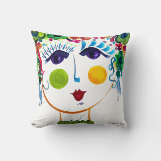 Autumn - Gypsy Garden Girl Cotton Pillow