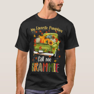 Autumn Halloween Fall My Favourite Pumpkin Call Me T-Shirt