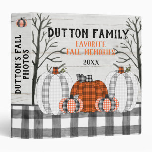 Autumn Halloween Family Photo Album Binder
