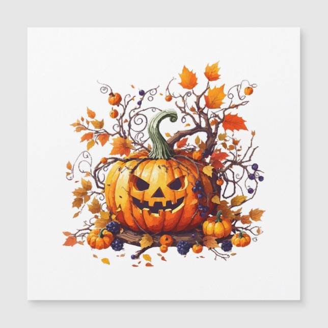 autumn Halloween funny pumpkin (Front)