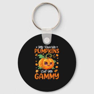 Autumn Halloween My Favorite Pumpkins Call Me Gamm Keychain