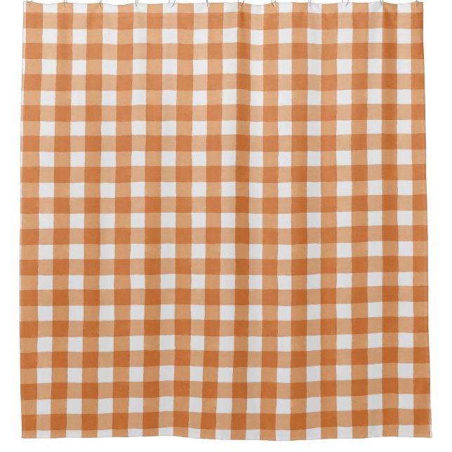 Autumn Halloween Orange Farmhouse Buffalo Check (Front)