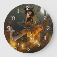 Autumn Hallowe's eve Wall Clock