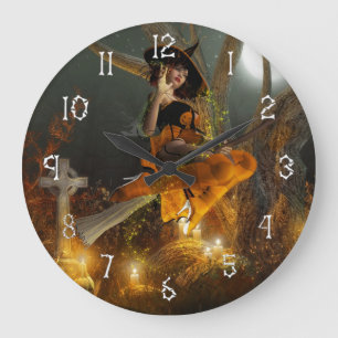 Autumn Hallowe's eve Wall Clock