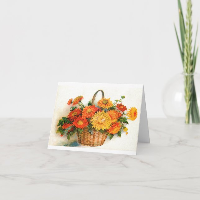 Autumn Happy Birthday Greeting Card (Front)