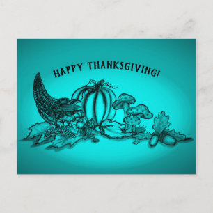 Autumn , Happy Thanksgiving! Postcard