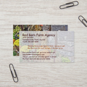 Autumn Harvest Bounty Business Card