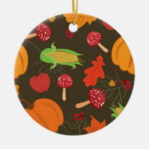 Autumn Harvest  Ceramic Ornament