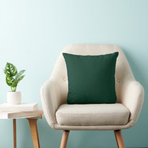 Autumn Harvest Collection Deep Green Throw Pillow