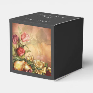 Autumn Harvest Flowers Fruits Fall thanksgiving Favor Box