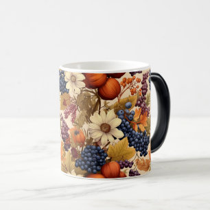Autumn Harvest Fruit Seamless Pattern Magic Mug