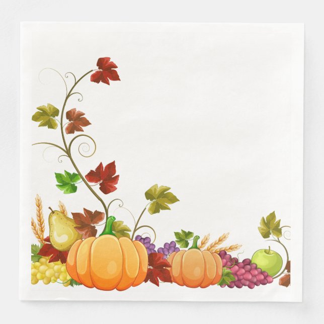 Autumn Harvest Napkins (Front)