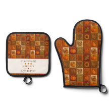 Autumn Harvest Patchwork with Blessing Quote
