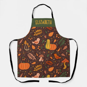 Autumn Harvest Personalized Chef's Apron