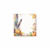 Autumn Harvest Post-It Notes