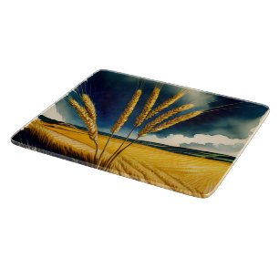 Autumn Harvest Prairie Gold Cutting Board