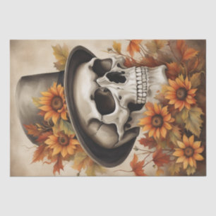 Autumn Harvest: Scarecrow in Fall Decoupage Tissue Paper