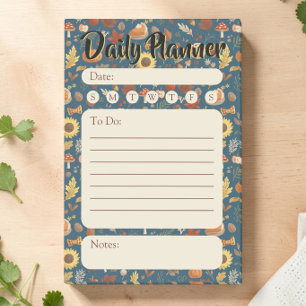 Autumn Harvest Sunflowers Daily Organizer Post-it Notes