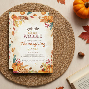 Autumn Harvest Thanksgiving Dinner Invitation