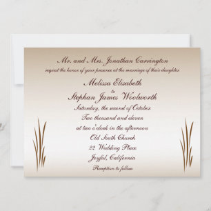 Autumn Harvest Wedding Invitation