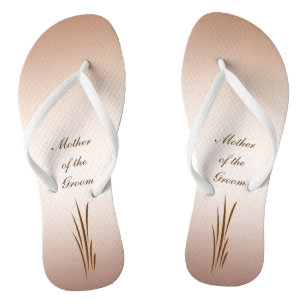 Autumn Harvest Wedding Mother of the Groom Flip Flops