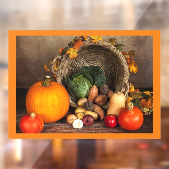 Autumn Harvest Window Cling (Sheet 2)