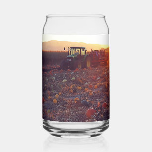 Autumn Hay Ride  Can Glass