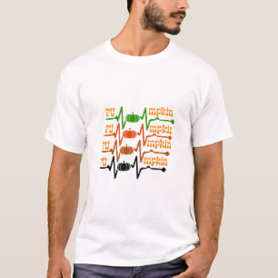 Autumn Heartbeat Fall Autumn Pumpkin T-Shirt
