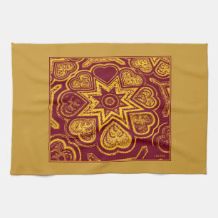 'Autumn Hearts' Kitchen Towel